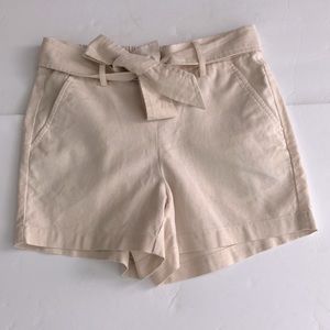 J.Crew Shorts Linen Blend SZ 2 Cream